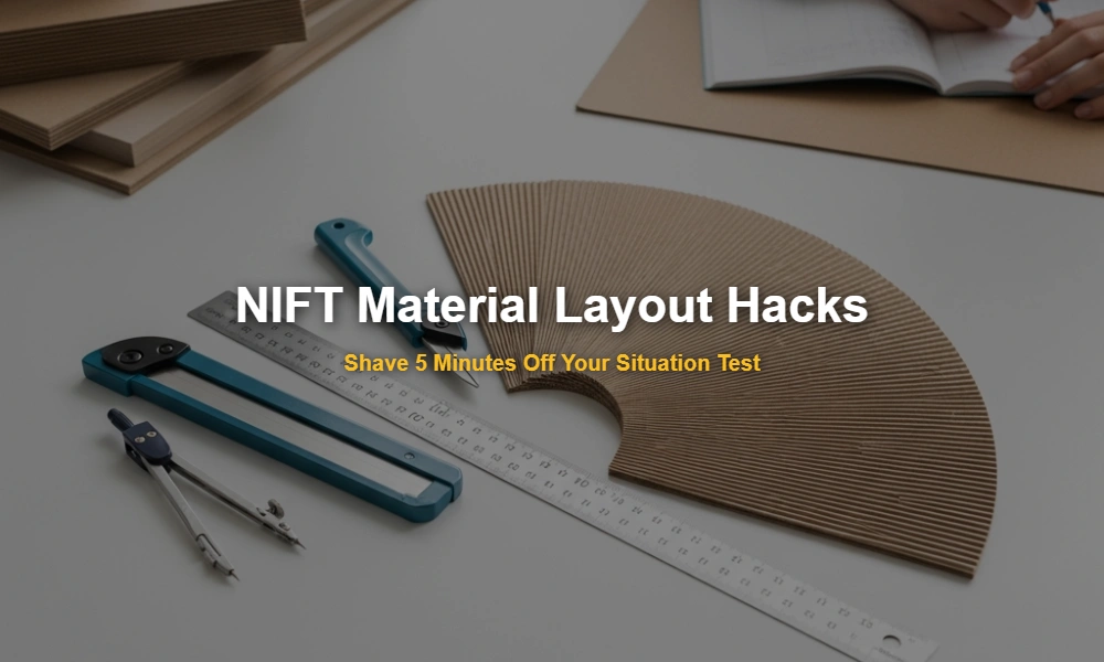 Scientifically organized NIFT Situation Test material layout showing the Golden Arc tool arrangement.