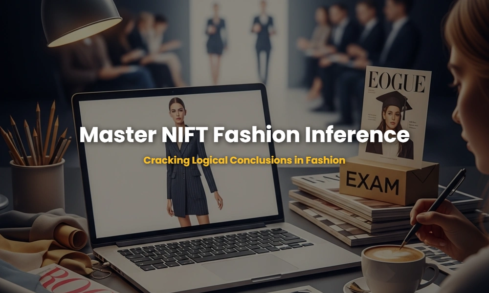Aesthetic workspace of a fashion critic for NIFT inference preparation.