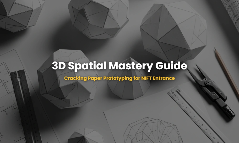 3D geometric paper prototypes and tools for NIFT spatial visualization preparation.