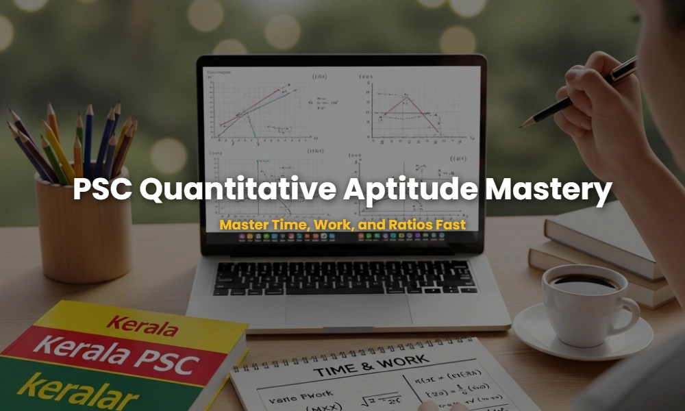 Kerala PSC Quantitative Aptitude problems study materials with formulas and notes.