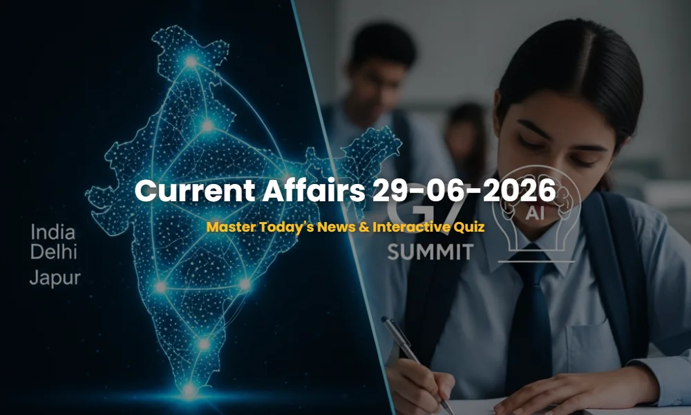 Daily Current Affairs Analysis June 29 2026 highlighting G7 AI Accord and India's Quantum Corridor.